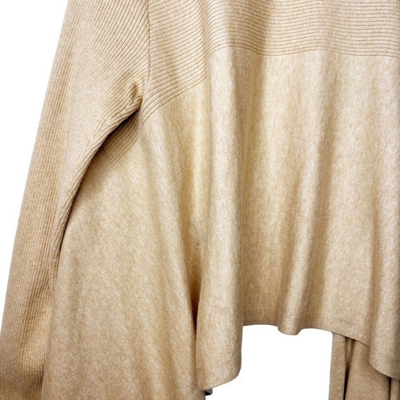 RALPH LAUREN Knit Cardigan Sweater with Long Front Size M / L in Heather Camel - Picture 11 of 16